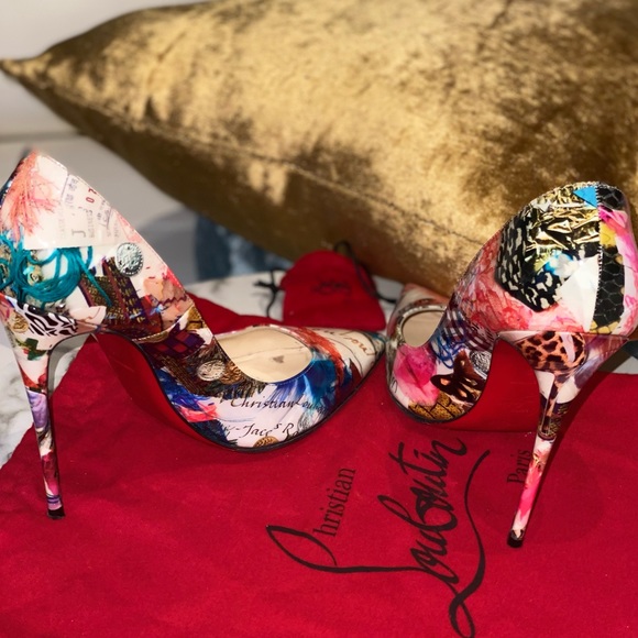 CHRISTIAN LOUBOUTIN Patent So Kate 120 Pump Multicolor - Picture 3 of 5